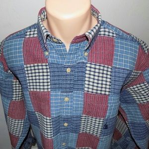 Nautica vintage patchwork button down.  Men’s L